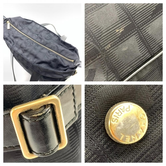 Chanel New Travel Line GM Tote Bag Black Nylon - Picture 9 of 10